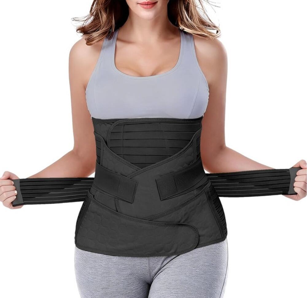 3 in 1 Postpartum Belly Wrap Recovery Band Belt Abdominal Binder XL